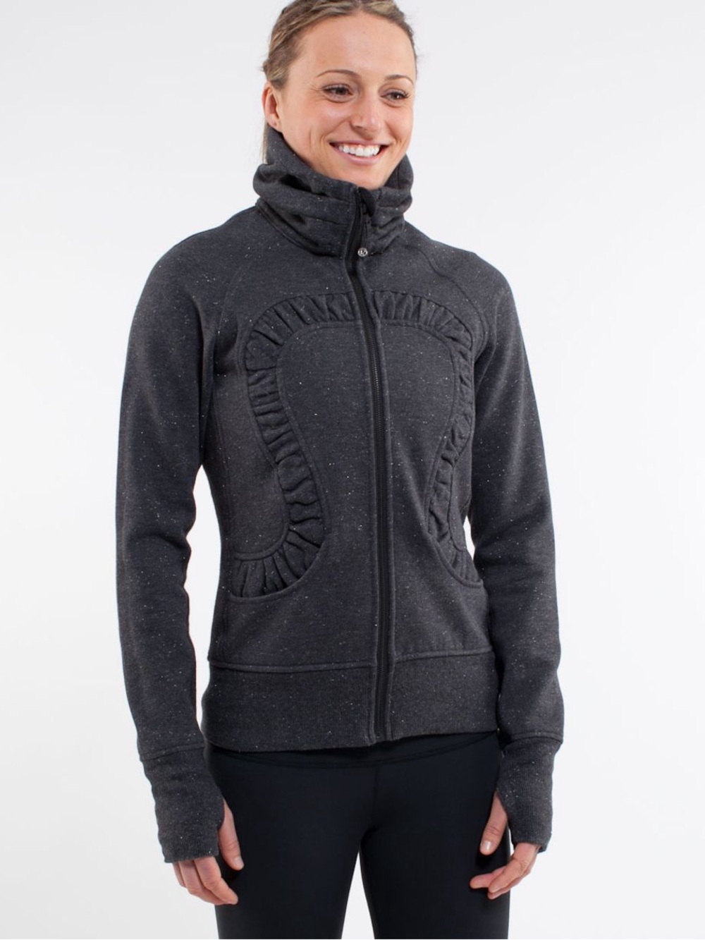 Lululemon Full Neck Sparkly Cuddle Up Full Zip Jacket